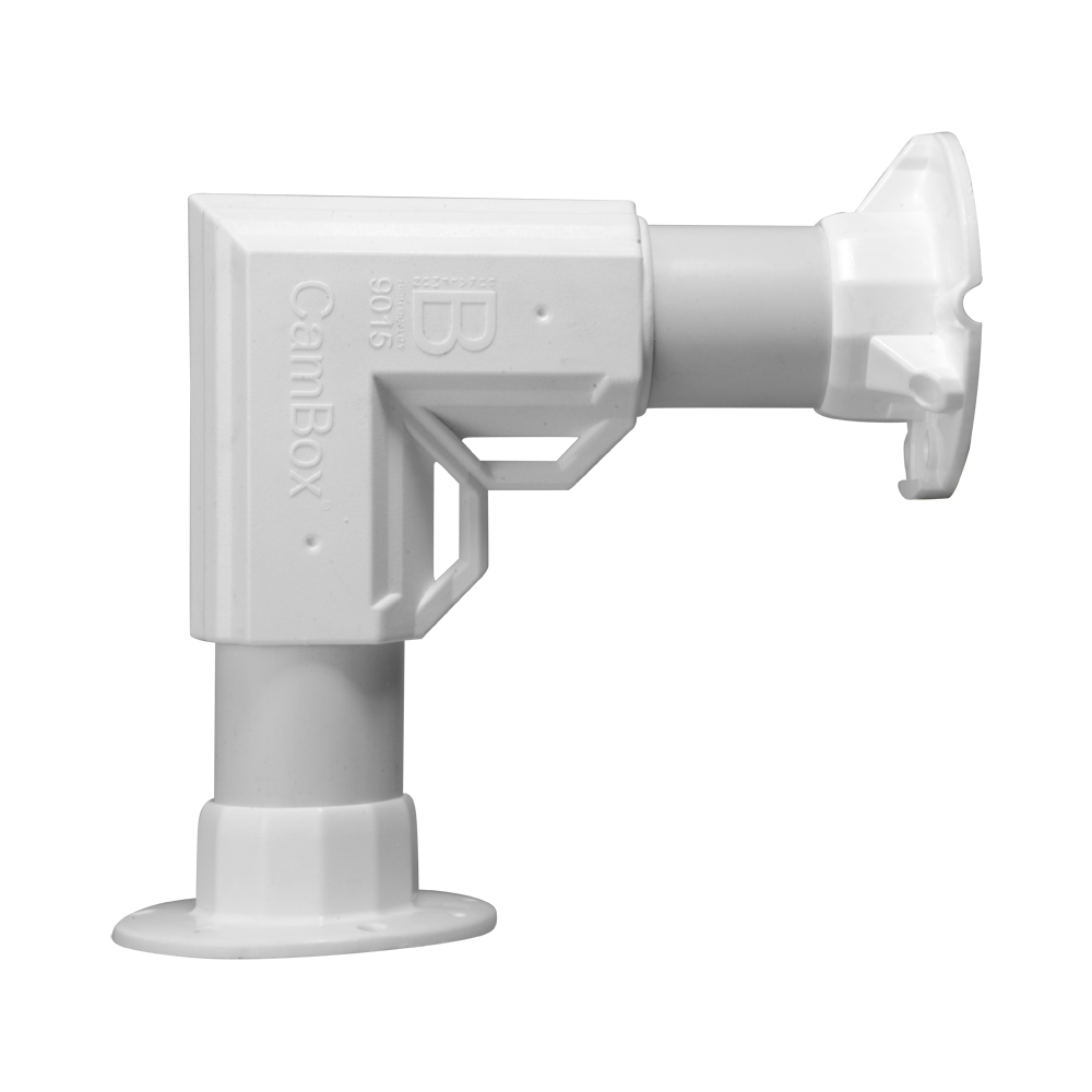 Supporto da parete angolato - Per esterni - Compatibile con tutti i prodotti CamBox - Fabbricato in plastica