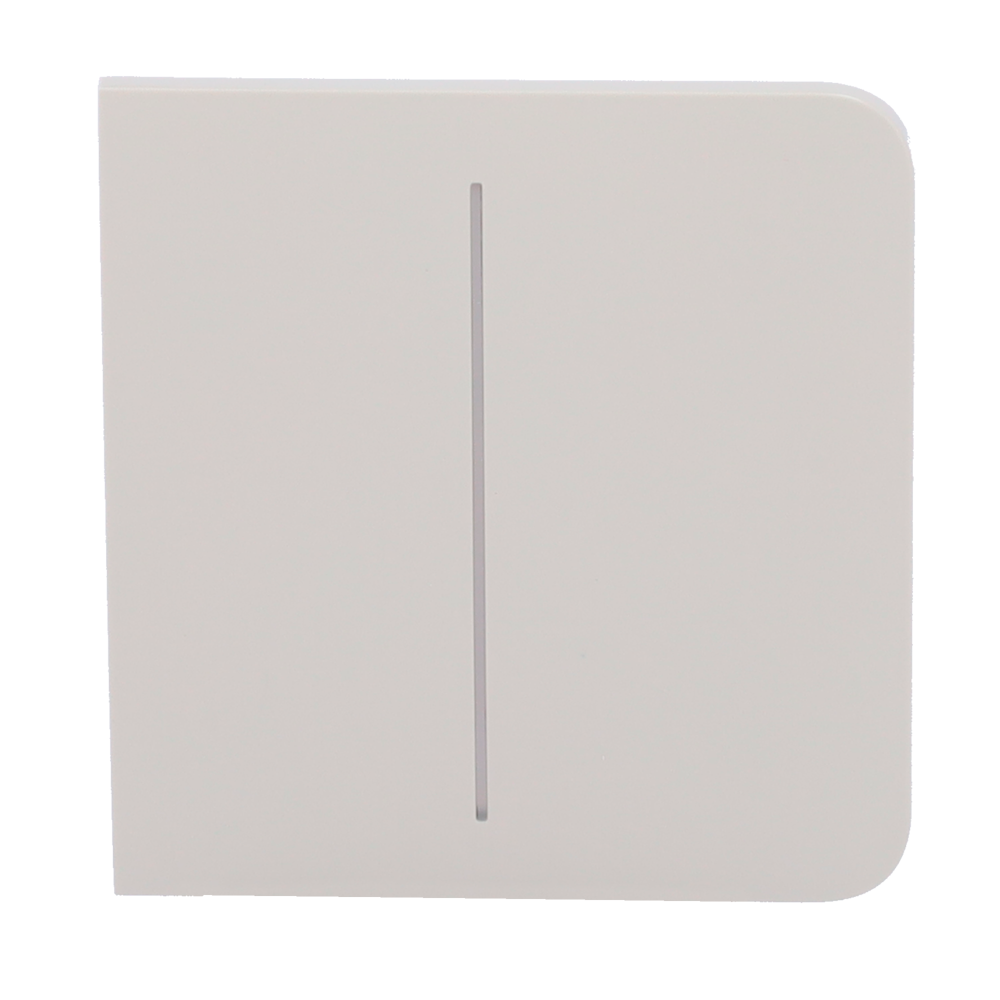 Ajax - LightSwitch SideButton - Pannello tattile per doppio interruttore della luce - Compatibile con AJ-LIGHTCORE-2G - Retroilluminazione a LED - Pannello tattile laterale senza contatto - Colore grigio ostrica