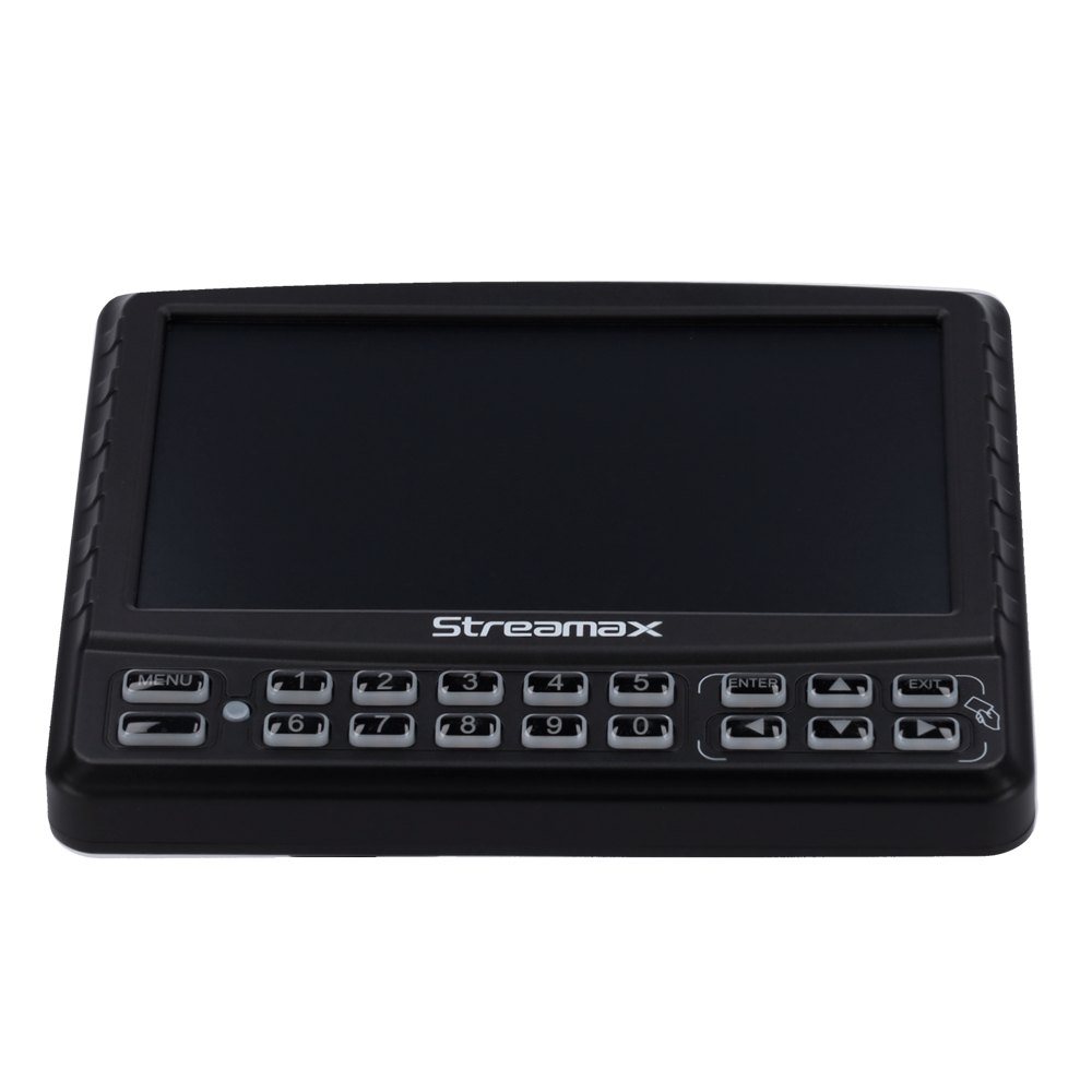 Streamax - Kit CP4 / Monitor táctil 7" - Resolución 800x400 | Altavoces integrados - Compatible con grabbers Streamax - Apto para carga en vehículo - Soporte y cable incluidos