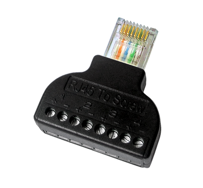 Adattatore di RJ45 a terminale - Connettore RJ45 maschio - 8 terminali