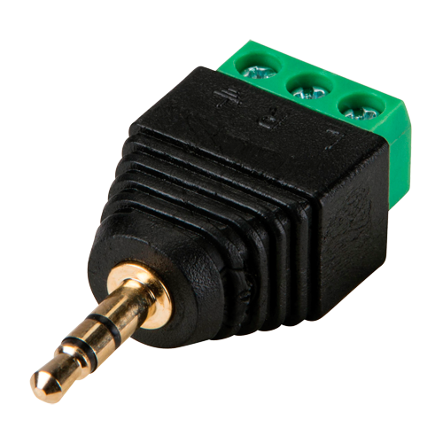 Connettore SAFIRE - Jack 3.5 mm Stereo - Uscita +/ da 2 terminali - 42 mm (Fo) - 18 mm (An) - 4 g