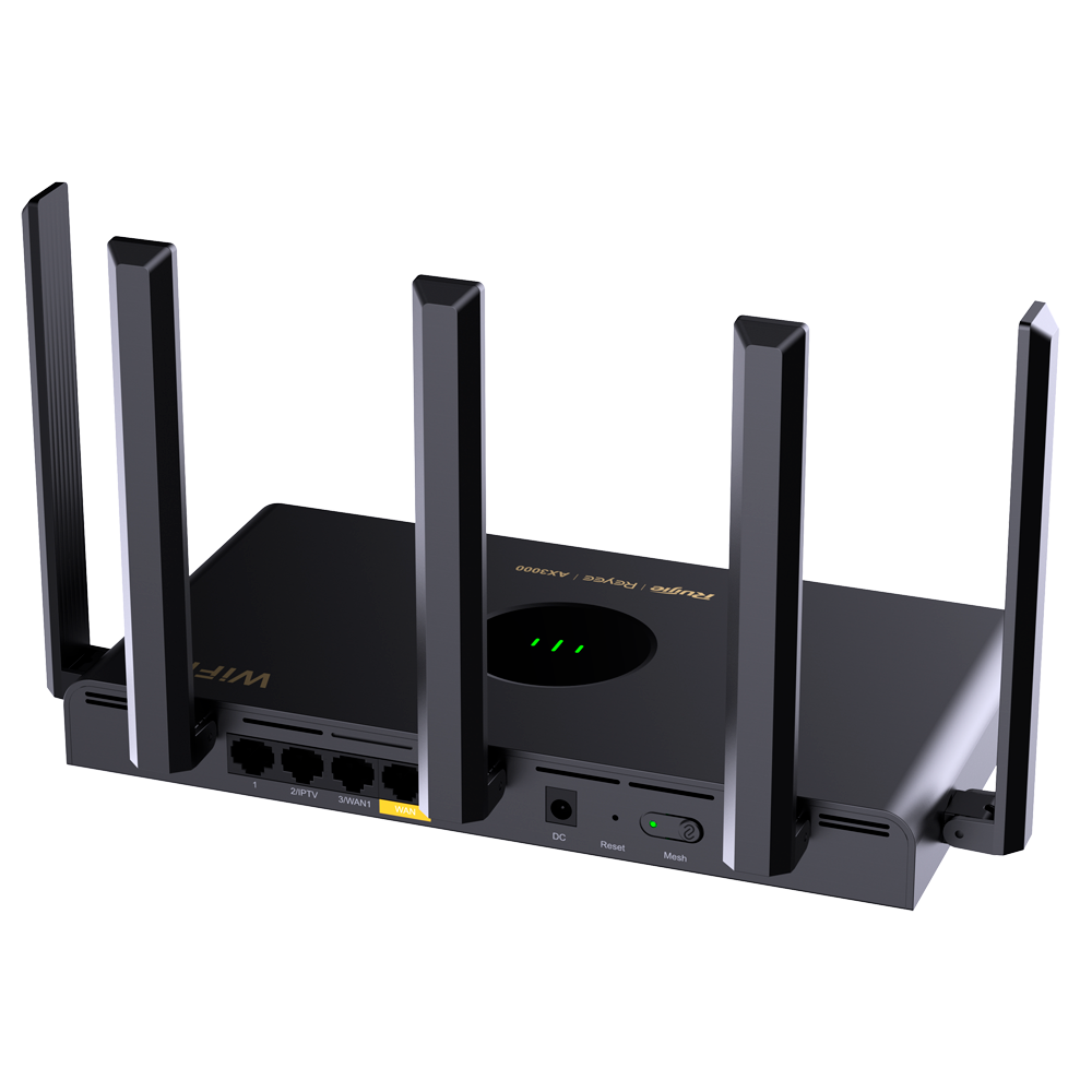 Reyee - Router Gigabit Mesh WiFi 6 AX3000 - 4 Porte RJ45 10/100/1000 Mbps - 802.11ax 2x2 e dual-band 2,4 e 5 GHz - Piccolo ufficio / Ufficio domestico / Gaming