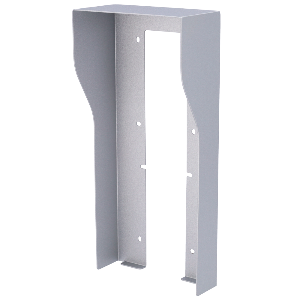 Copertura per videocitofono - Specifico per videocitofoni Akuvox AK-R27(8)A - Misure: 287mm (Al) x 132mm (An) x 68mm (Fo) - Fabbricata in acciaio galvanizzato - Tettuccio antipioggia - Montaggio in superficie - Innowatt