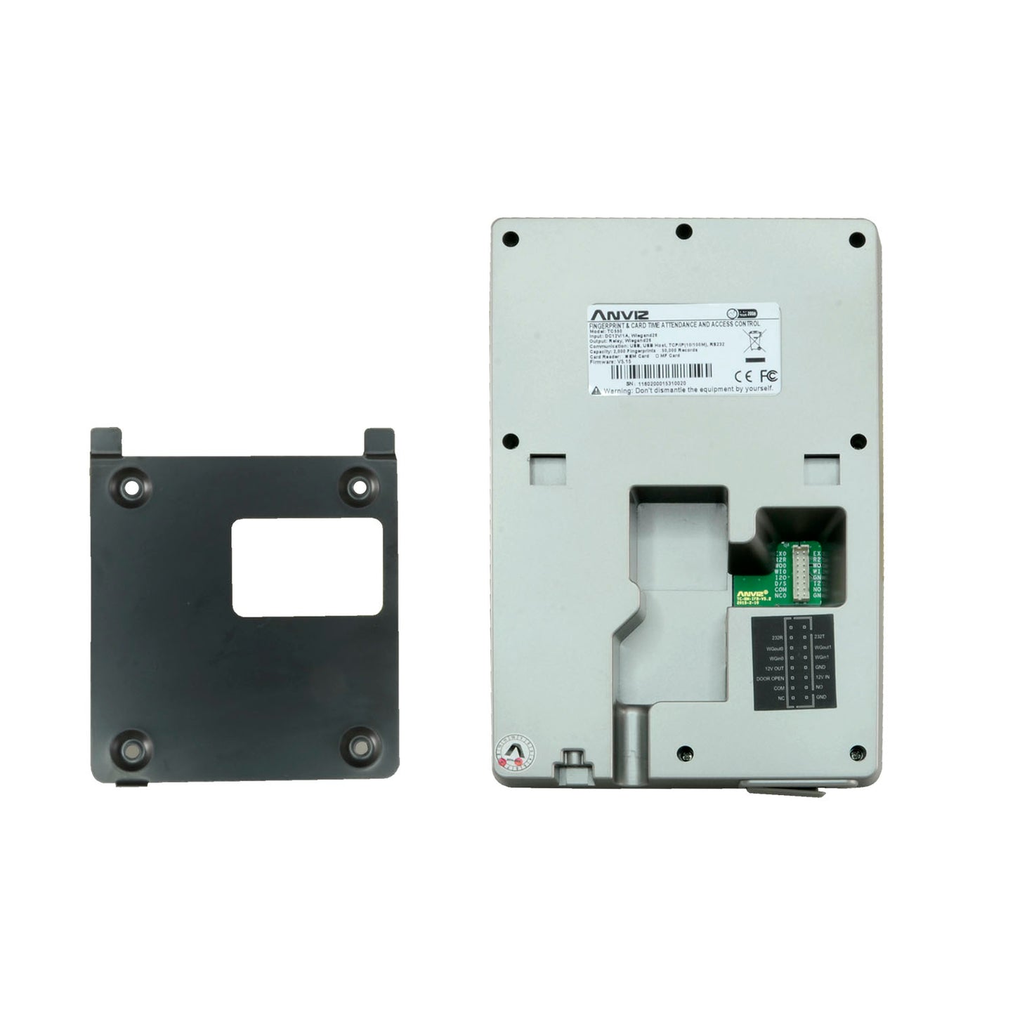 Time and Attendance Control - fingerprint, RFID card and keypad - 2000 records / 50000 logs - TCP/IP, USB, USB Flash, Wiegand, Relay - 8 Time and Attendance Control Modes - Integrated Controller