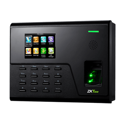Control de Asistencia - Huellas dactilares, tarjeta EM RFID y teclado - 3.000 registros | 100.000 registros - TCP/IP y WiFi - Gestión del modo control de presencia - Software ZKBioTime 8 2 dispositivos incluidos