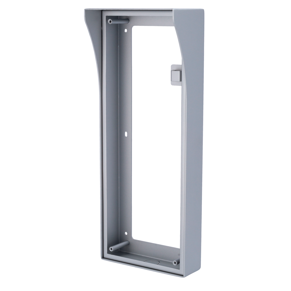 Supporto di superficie - Specifico per videocitofoni - Compatibile con XS-V2000E-M(X) - Triplo modulo - 373mm (Al) x 150mm (An) x 81mm (Fo) - Realizzato in acciaio / Richiede XS-VF003