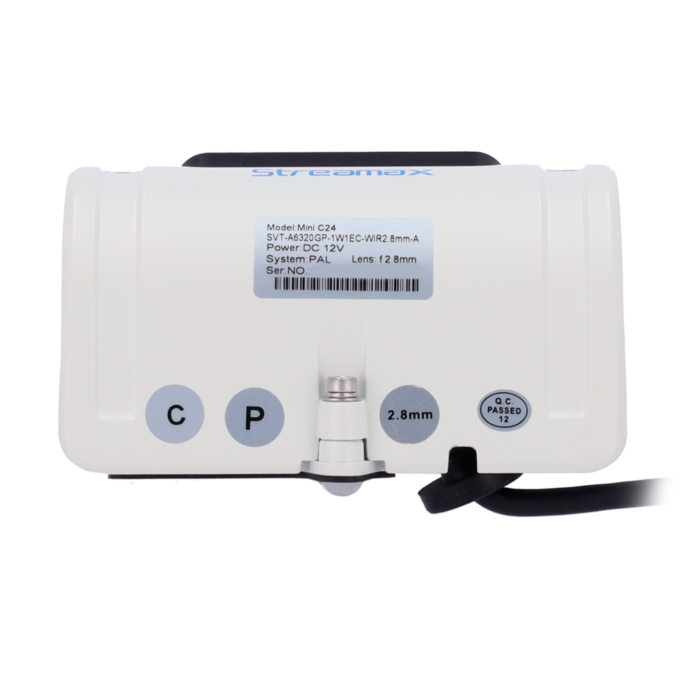 Streamax - Cámara AHD 720P - Alcance IR hasta 20m - Apta para embarcar en vehículo - Conector M12 4pines - Exterior IP67