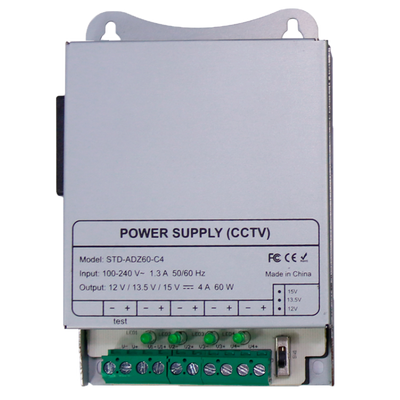 Alimentatore a commutazione - uscita DC 12 V 5 A / 60 W - 8 uscite - Voltaggio in entrata 100 V ~ 240 V - 33 (I) x 122 (P) x 83 (H) mm - Montaggio su guida DIN