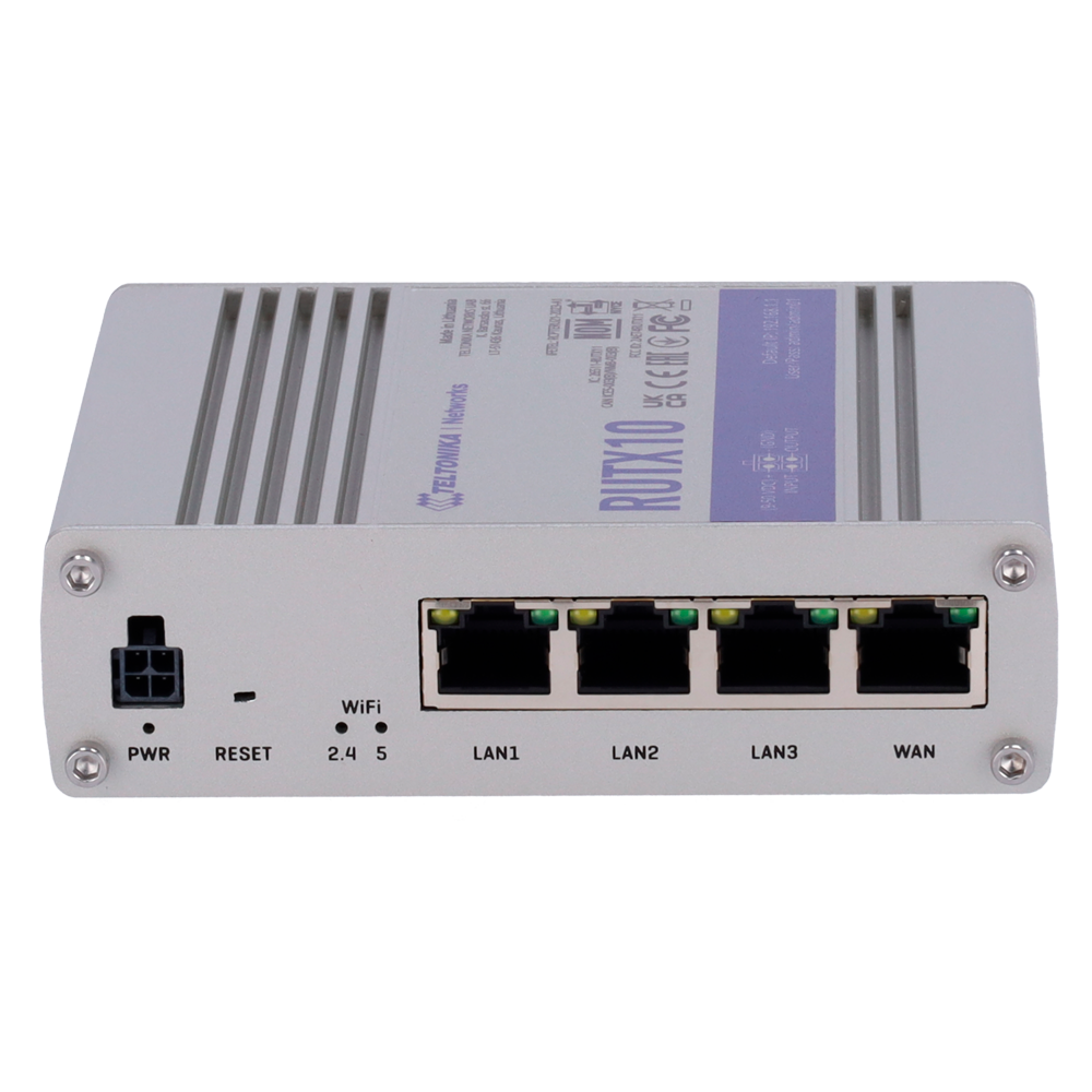 Teltonika Router Industriale - Wi-Fi 5 - Bluetooth LE 4.0 - 4 porte Ethernet RJ45 Gigabit - USB 2.0 - Ingresso/Uscita Digitale