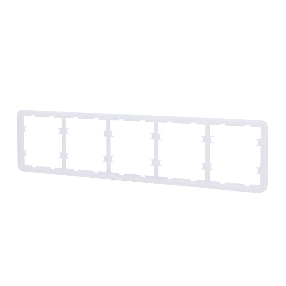Ajax - LightSwitch Frame (5 seats) - Telaio per cinque interruttori - Compatibile con 2 x AJ-SIDEBUTTON - Compatibile con 3 x AJ-CENTERBUTTON - Innowatt