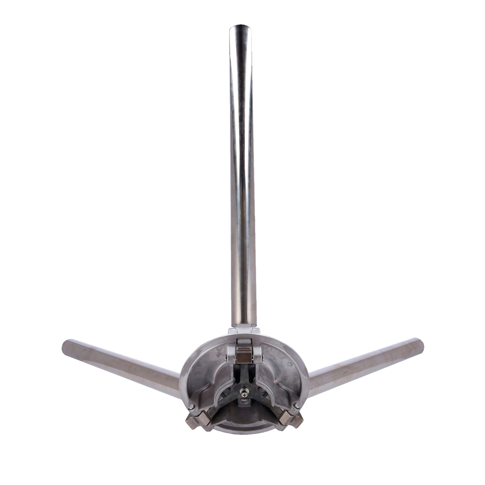 Repuesto para tornos - Específico para tornos trípode - Conjunto de brazos y dial - Compatible con ZK-TSx000-PRO - Ancho de paso 550 mm - Fabricado en acero inoxidable SUS304