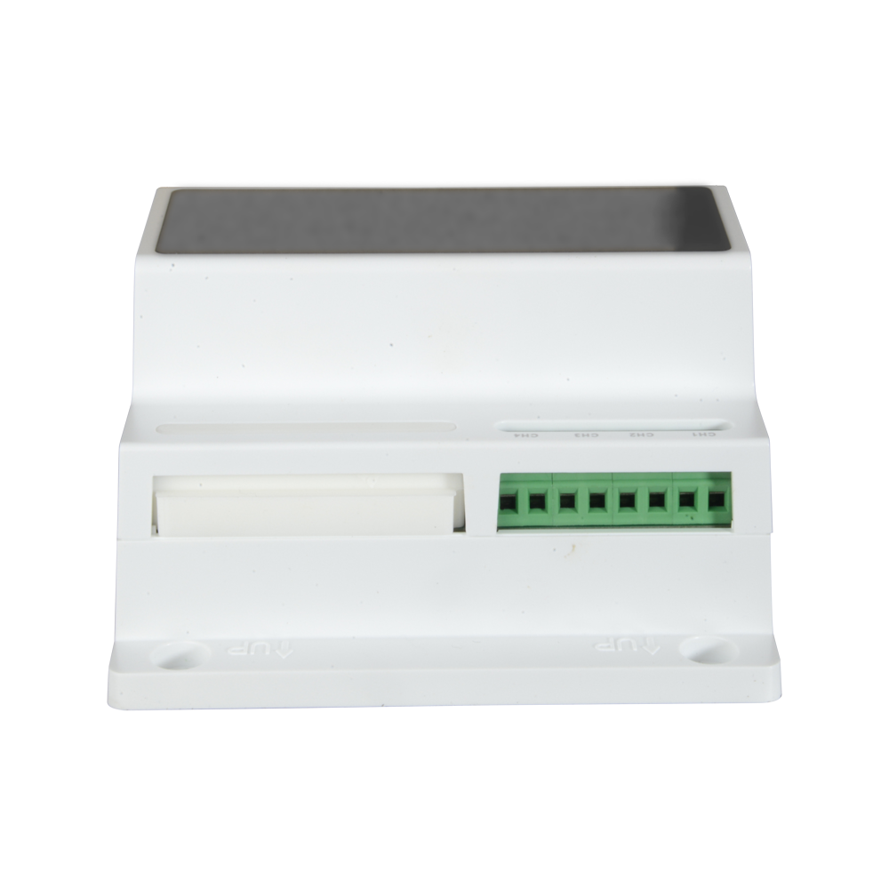 Conversor X-Security - 2 hilos a IP - 4 grupos de 2 hilos - TCP/IP con RJ45 - Alimenta dispositivos de 2 hilos - Montaje en superficie o en carril