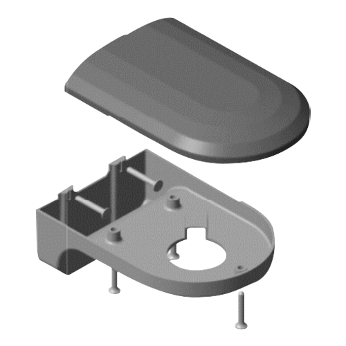 Supporto da parete per telecamera Dome - Colore bianco - Fabbricata in PVC - Adatto per uso interno o esterno