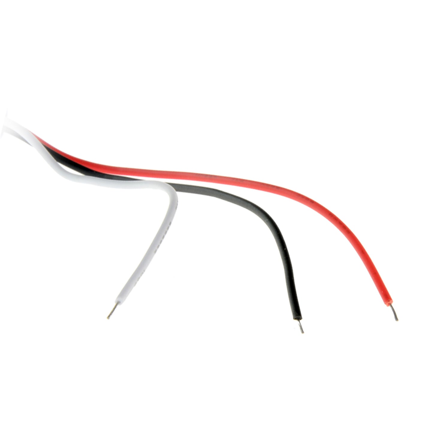 Microfono esterno - Terminale del connettore del cavo - Power + (Rosso), Power (Nero) - Audio (Bianco) - Alimentazione DC6V~12V - Lungo: 130 mm