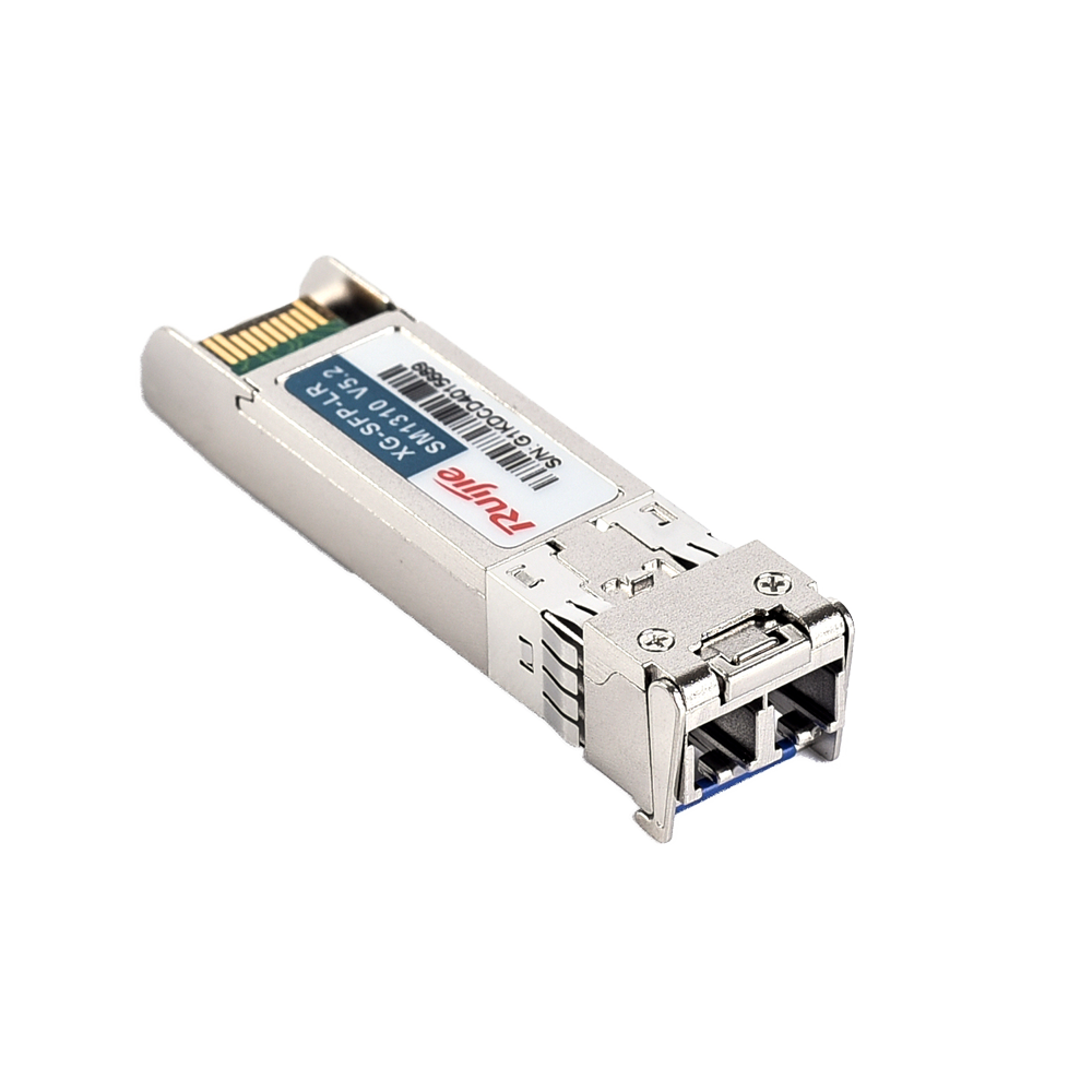Módulo transceptor Ruijie SFP+ - Longitud de onda 1310 nm - Fibra monomodo - Conector LC dúplex - Distancia máxima 10 km - 10Gbps - 10GBASE-SR