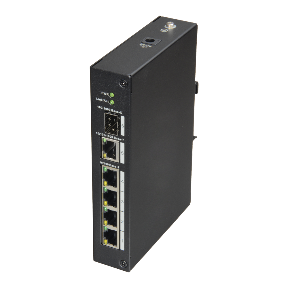 X-Security - Desktop Switch - 4 RJ45 Ports + 1 Gigabit Combo Port - 10/100 Mbps Speed - Plug & Play - Energy Saving Technology