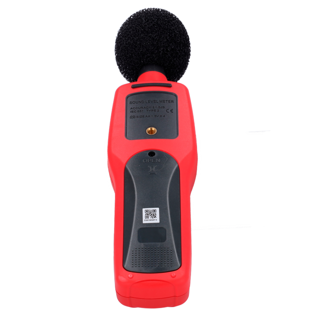 Sound Level Meter - Captures noise up to 130dB with fast response - Backlit LCD display | Memory - Ergonomic, lightweight design with intuitive interface - Auto power off