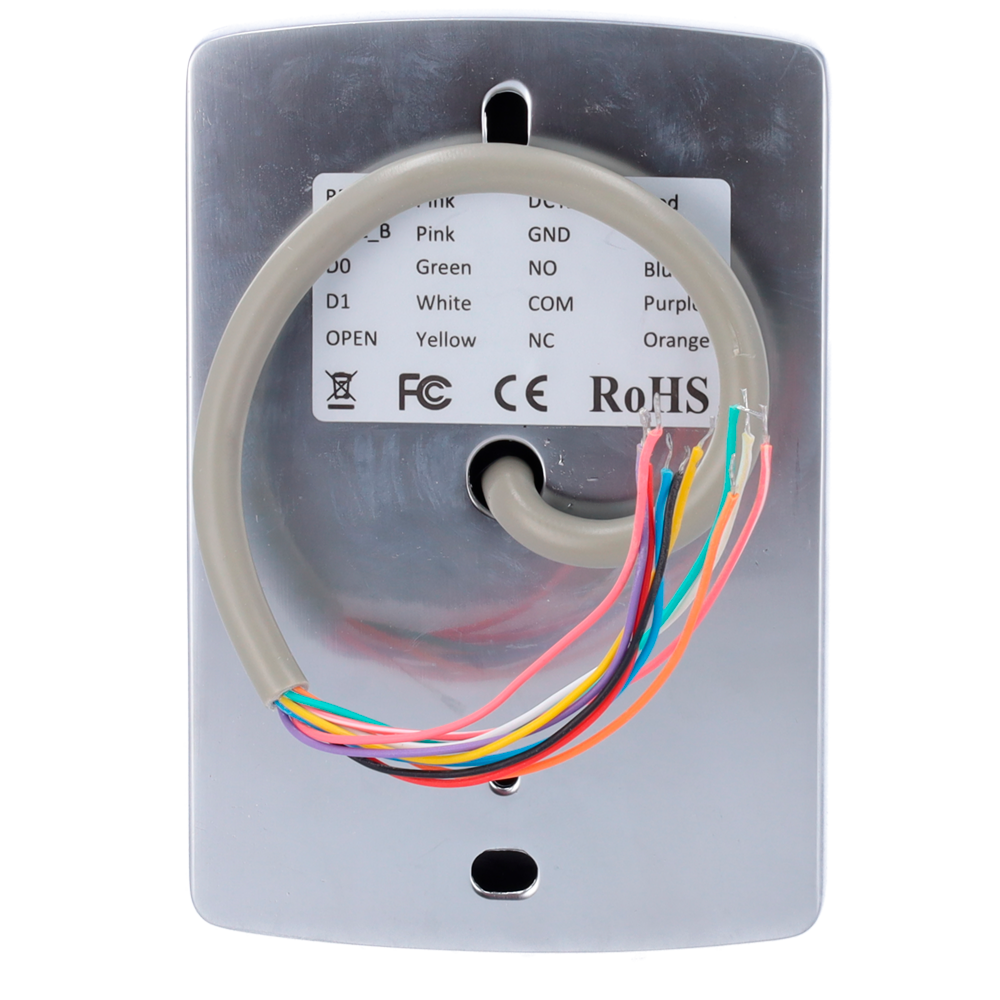 Controllo accessi autonomo - Accesso tramite scheda EM, PIN e App - Uscita relè, allarme e cicalino - Wiegand 26 e WiFi | Controllo presenze - App Tuya Smart per la gestione e le aperture da remoto - Adatto per esterni IP68