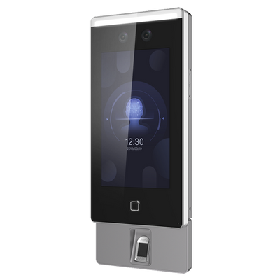 Control de Accesos y Presencia - Reconocimiento facial, huella y tarjeta MF - 6.000 rostros, 5.000 huellas/tarjetas y 10.000 registros - TCP/IP, USB y WiFi - Control integrado (sensor de puerta, pulsador y relé) - Software Safire Control Center