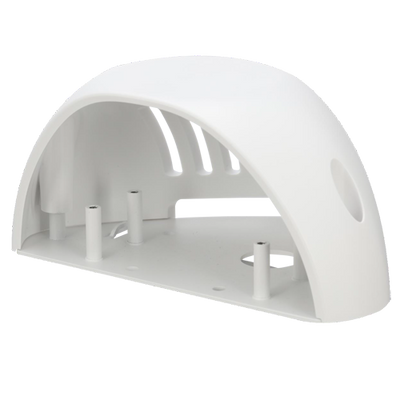 Staffa di montaggio laterale mobile - Per telecamere dome - Adatto per esterni - Acciaio e policarbonato - 126 x 180 x 85 mm - Colore bianco