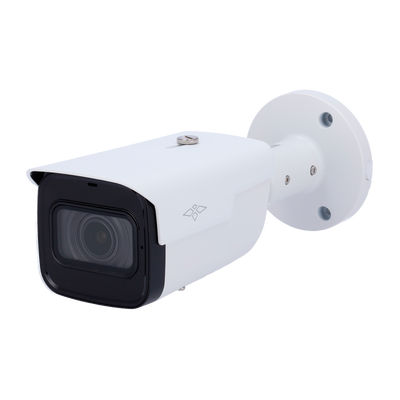 Telecamera Bullet IP X-Security - 8 Megapixel  (3840 × 2160) - Obiettivo 2.7–13.5 mm / LED Portata 60 m - WDR 120 dB | Microfono integrato - PoE | H.265+ - Funzioni intelligenti