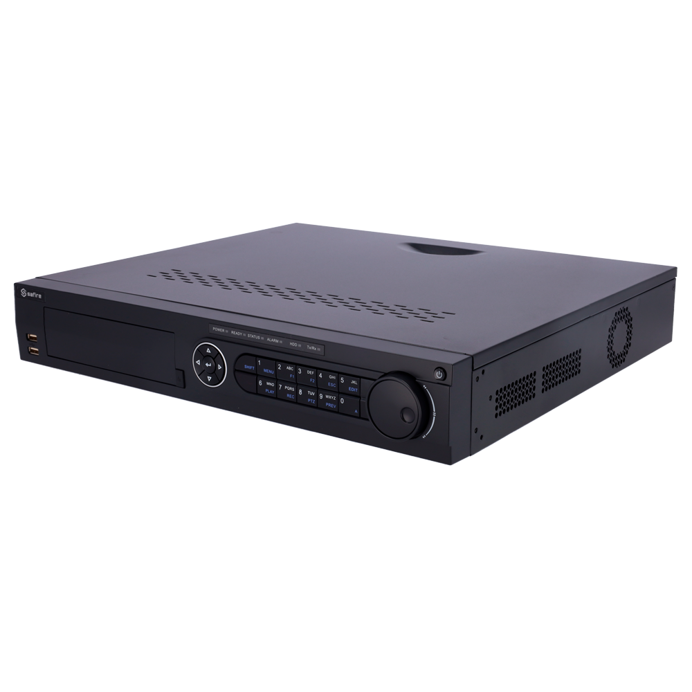 Videoregistratore 5n1 Safire H.265Pro+ - 32CH HDTVI/HDCVI/HDCVI/AHD/CVBS/CVBS/ 32+32 IP - 8 Mpx / 5 Mpx / 4 Mpx / 3 Mpx / 1080p / 720p - Uscita HDMI 4K, HDMI Full HD e VGA - Allarmi (16/4) - 4 CH audio / 4 HDD / RAID 0, 1, 5, 6, 10