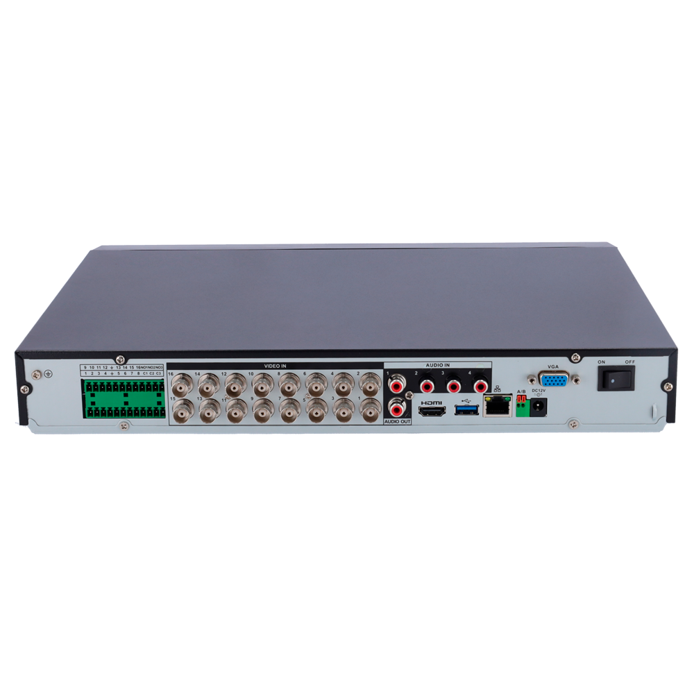 Videograbador 5n1 X-Security - 16 CH HDTVI/HDCVI/AHD/CVBS/Hasta 24CH IP (5Mpx) - 2 CH Reconocimiento facial | Protección perimetral. - Reconocimiento de 16 CH de personas y vehículos - Resolución de grabación 5M-N - Alarmas | Audio totalmente coaxial