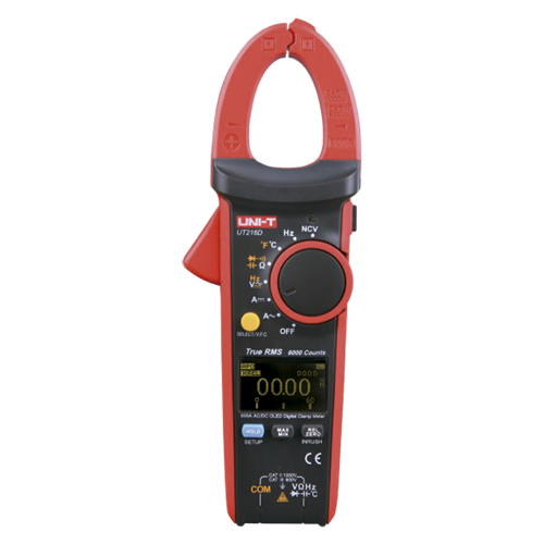Current clamp meter - LED display up to 6000 accounts - DC and AC intensity measurement up to 600A - DC 750V and AC 1000V voltage measurement - High AC precision with True RMS function - Resistance, capacitance and frequency measurement - Measuring