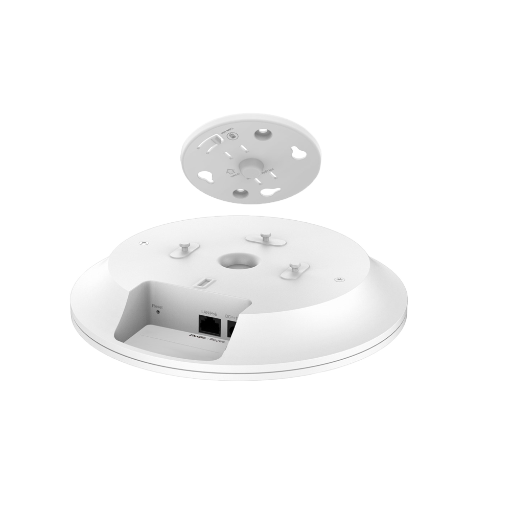 Reyee - AP Omnidirectional Wi-Fi 6 - Frequency 2.4 and 5 GHz / 160MHz Channel Connection - Supports 802.11a/b/g/n/ac/ax - Wi-Fi performance up to 3000 Mbps - Antenas MU-MIMO 2x2 en 2.4GHz , 2x2 on 5GHz