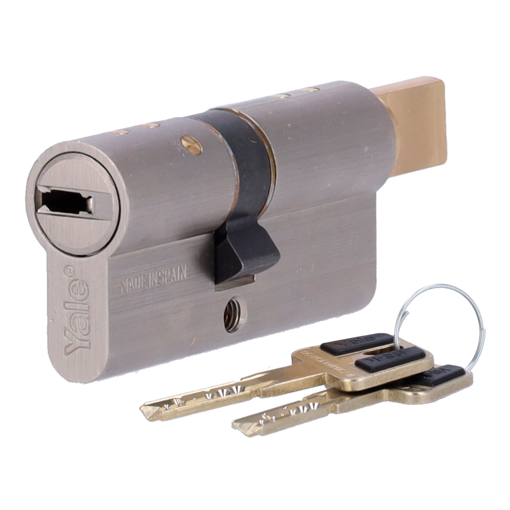 Cilindro a doppia frizione di alta sicurezza - Antibumping, antipicking, antiperforazione e antieffrazione - Adatto per YALE-LINUS-L2 - Sistema di 7 pistoncini e 2 sensori - Dimensioni 35 x 30 mm - Include 2 chiavi fisiche
