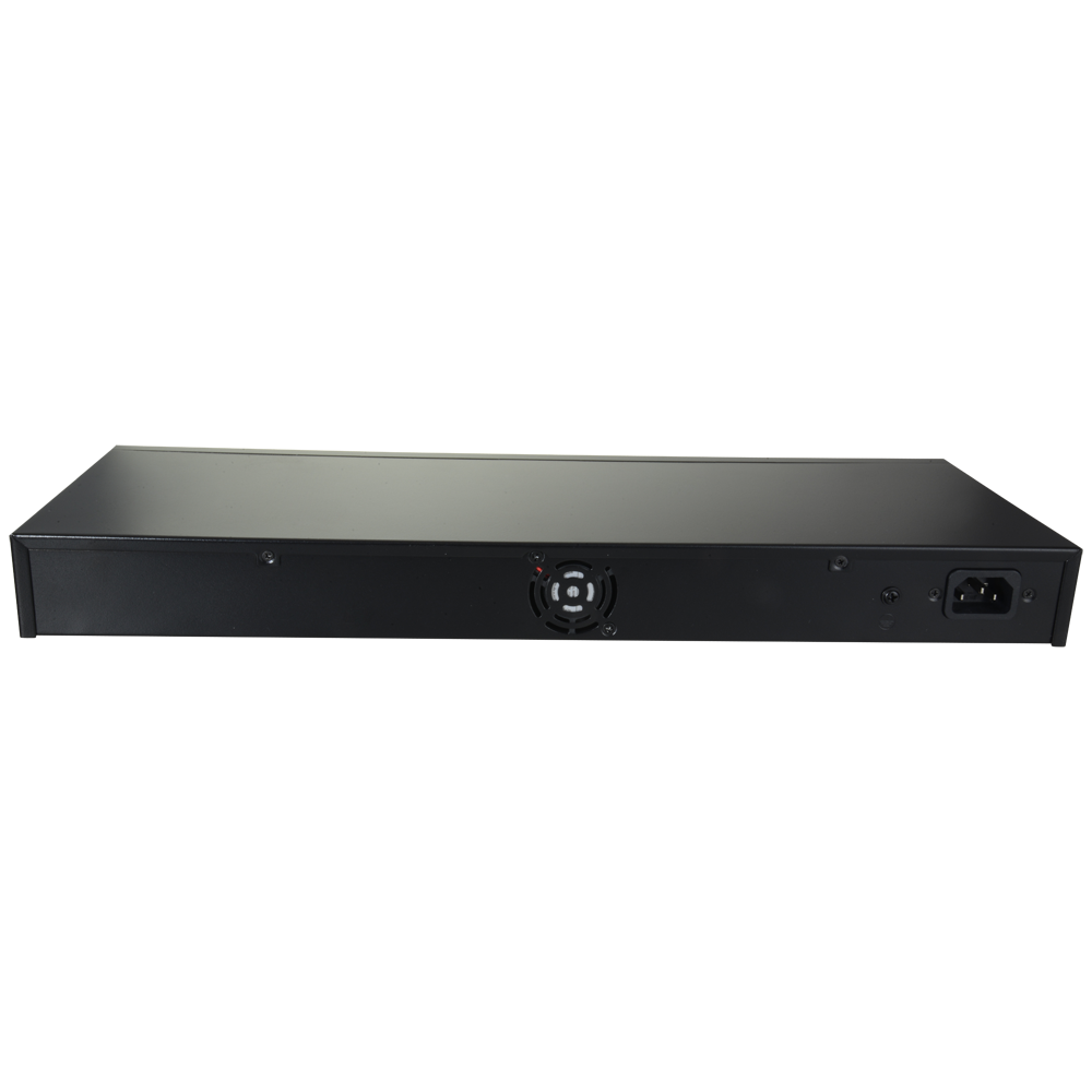 Switch PoE - 24 porte PoE + 2 Gigabit SFP - Velocità 10/100/1000 Mbps - 46 W per porta 802.3af/at / Massimo 250W - VLAN/STP/RSTP/MSTP/ACL/QoS/802.1X - LACP/Static LAG/DHCP Snooping/IGMP Snooping