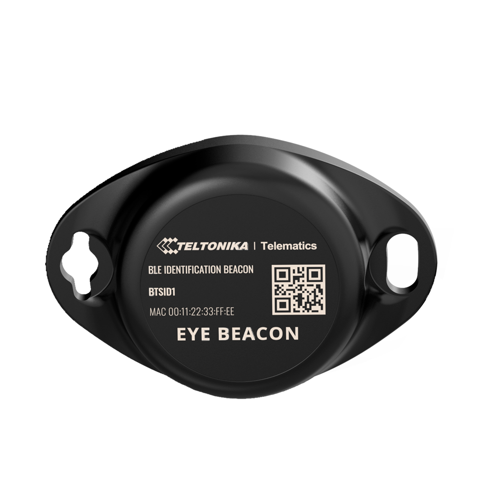 Baliza con sensores para activos - Acelerómetro - Bluetooth 4.2 y 5.2 - Batería integrada de larga duración - Apto para exterior IP67 - App móvil EYE APP