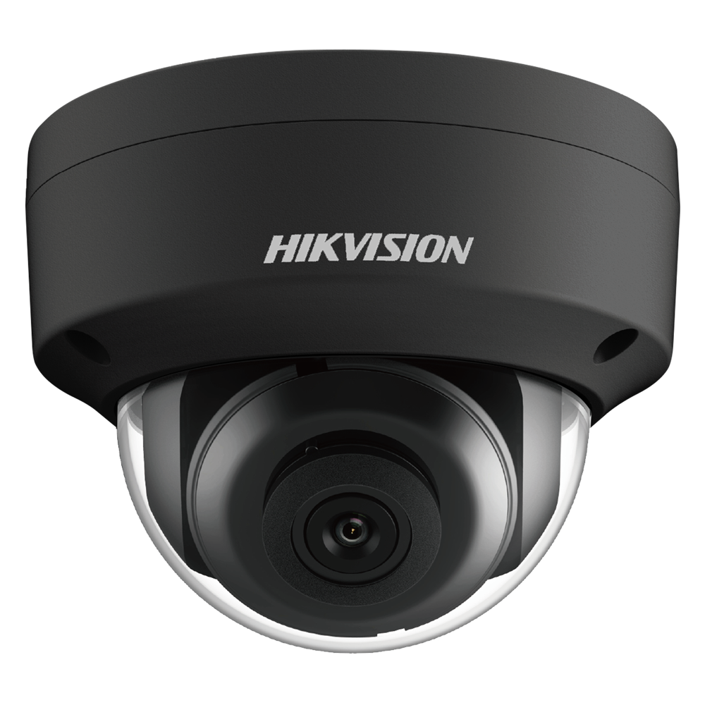 Hikvision - Telecamera Dome IP gamma Value - Risoluzione 4 Megapixel (2560x1440) - Ottica 2.8 mm - EXIR IR portata 30 m | PoE | IP67, IK10 - Rilevamento del movimento 2.0 | Colore nero