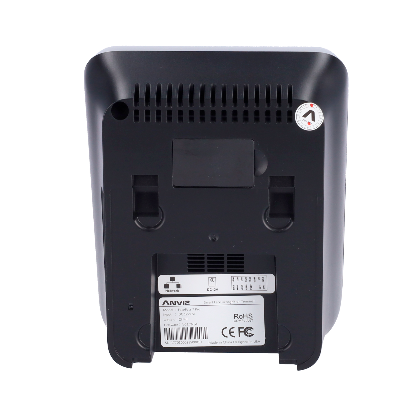 Controllo Accessi e Presenze Anviz - Sistema biometrico facciale con doppio sensore - Riconoscimento facciale, scheda e PIN - 3.000 utenti | 100.000 registri - 8 modalità di presenza | Controller integrato - Software CrossChex