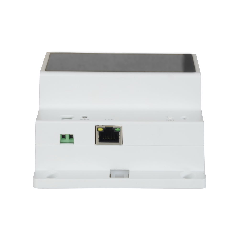 Conversor X-Security - 2 fili a IP - 4 gruppi di 2 fili - TCP / IP con RJ45 - Alimenta dispositivi a 2 fili - Montaggio in superficie o traccia