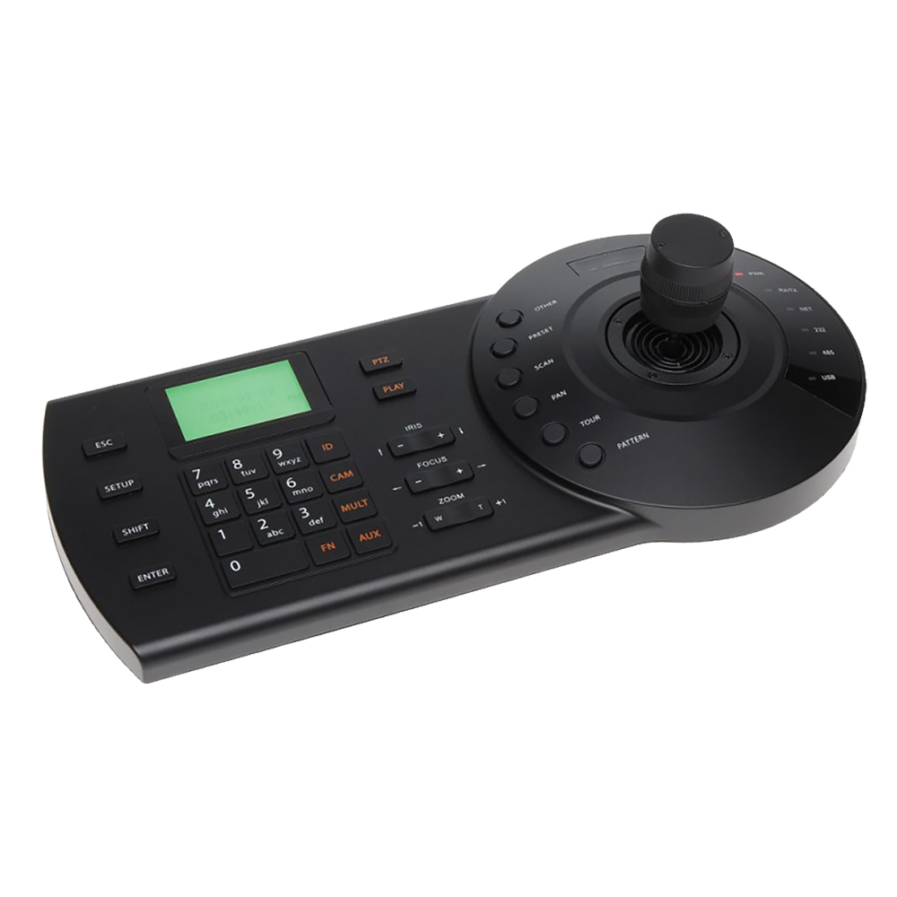 Tastiera di controllo IP X-Security - Schermo LCD - Collegamento RS485 / RS422 / RJ45 / RS232 - Joystick 3 assi