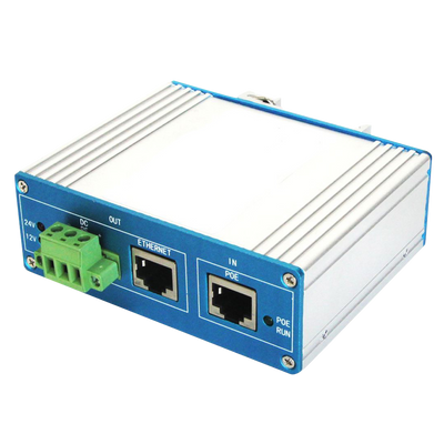PoE Splitter
 - Para cámaras IP no PoE
 - Entrada RJ45 (PoE) / Salida RJ45 y jack  - Velocidad10/100/1000Mbps  - Potencia máx 60 W / DC 12 V / 2A - PoE IEEE802.3af/PoE IEEE802.3at/PoE IEEE802.3bt