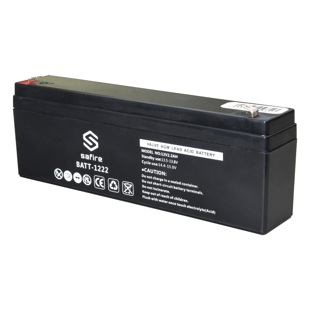 Batteria ricaricabile - Tecnologia piombo-acido AGM - Voltaggio 12 V - Capacità 2.3 Ah - 58 x 34 x 178 mm / 820 g - Per backup o uso diretto