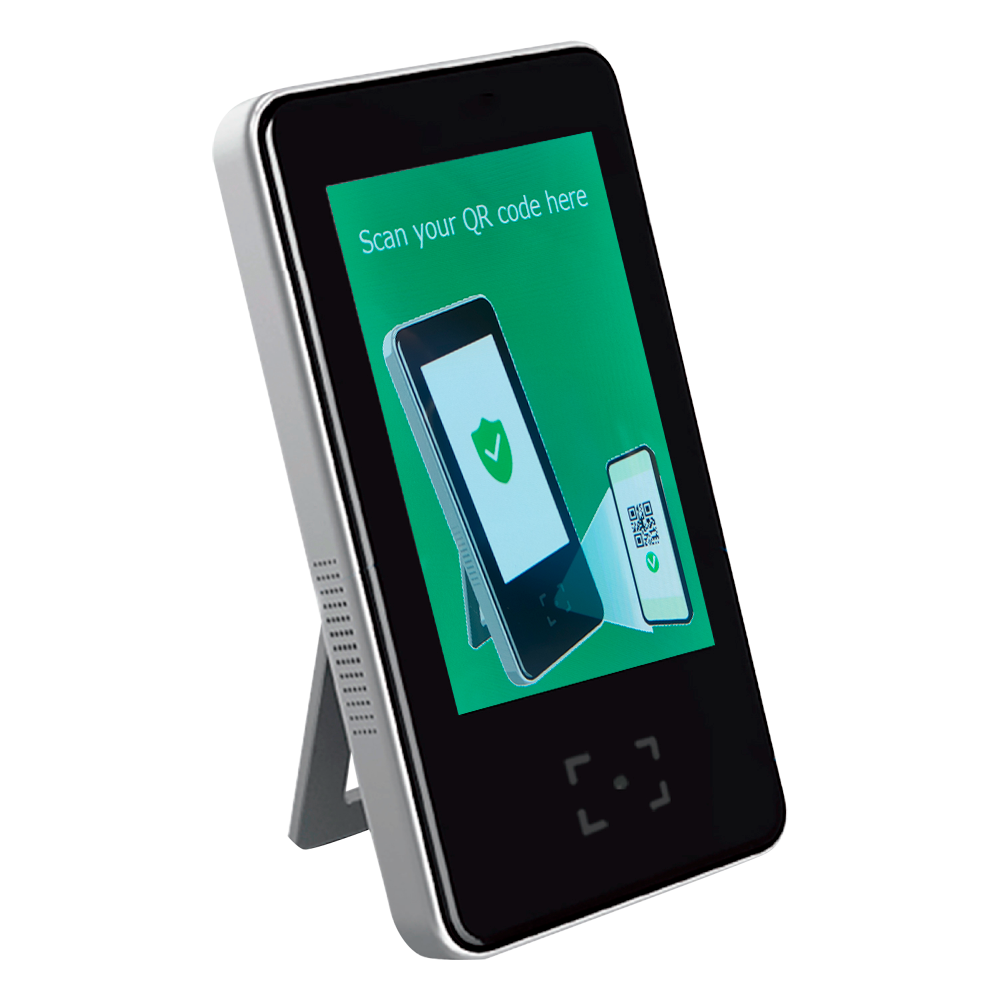 Controllo accessi autonomo - Accesso tramite codice QR - Uscita relè o allarme - Schermo 5" IPS - Controllo orario | Orario di accesso - Adatta per interni - Innowatt