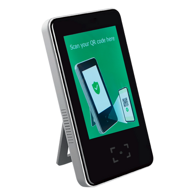 Controllo accessi autonomo - Accesso tramite codice QR - Uscita relè o allarme - Schermo 5" IPS - Controllo orario | Orario di accesso - Adatta per interni - Innowatt