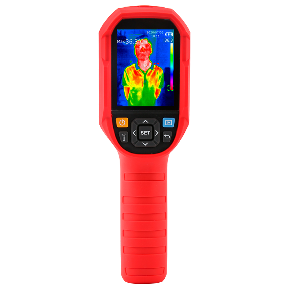 Telecamera termografica portatile Dual - Misurazione della temperatura in tempo reale - Risoluzione termica 200x150 | Precisione ±0.5ºC - Sensibilità termica ≤100mK - Monitoraggio su monitor esterno tramite PC