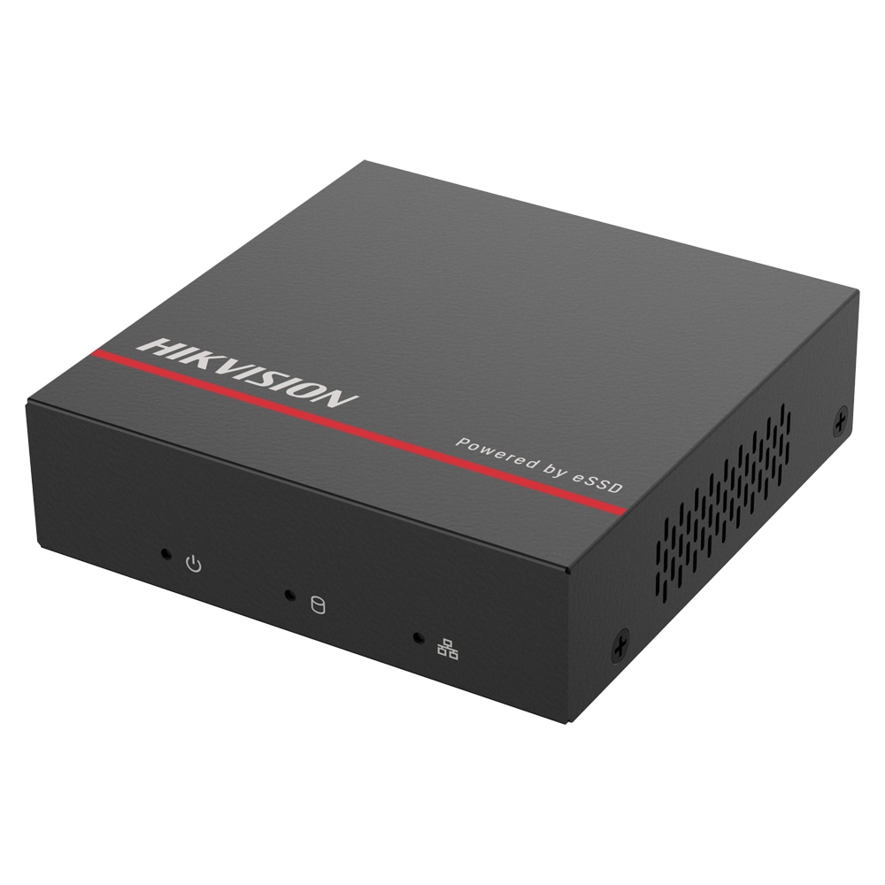 Hikvision - Gamma VALUE - Videoregistratore NVR per telecamere IP - 8 CH video / Risoluzione massima 4 Mp - Larghezza di banda 60 Mbps - Supporta 1 hard disk SSD (SSD 1 TB incluso)