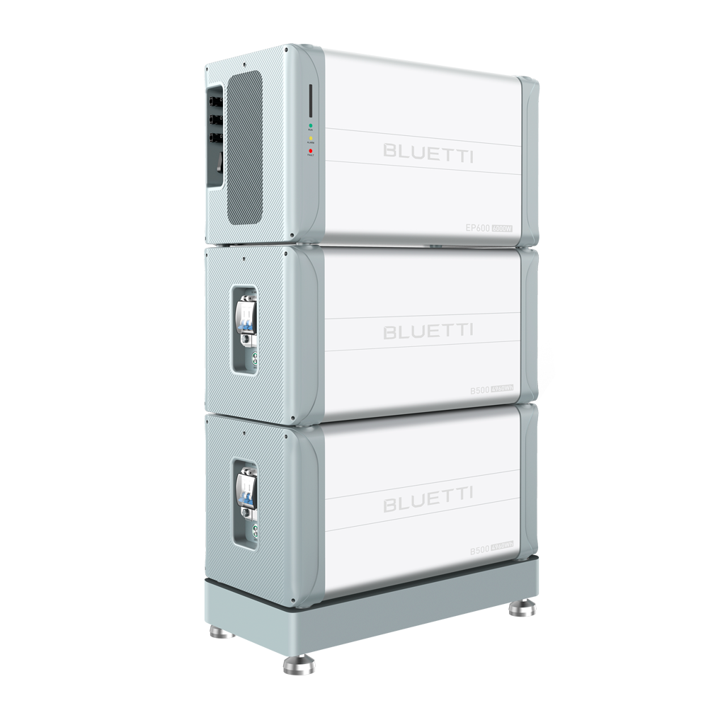 Kit batteria domestica - 1xBL-EP600,  2x Batterie BL-B500, 1xSoporte BL-Bracket - Grande capacità 9920 Wh - Potenza 6000W - Controllo tramite APP (Wifi e Bluetooth) - IP65