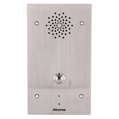 Portero IP antivandálico encastrado - Audio bidireccional Crystal Clear - 2 relés - Interfono de emergencia | PoE, SIP Estándar - Mantenimiento Cloud - Conexión de monitor y placas a través de Cloud - Innowatt