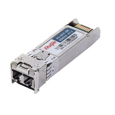 Ruijie SFP+ Transceiver Module - 850nm Wavelength - Multimode Fiber - Duplex LC Connector - Maximum Distance 300m - 10Gbps - 10GBASE-SR