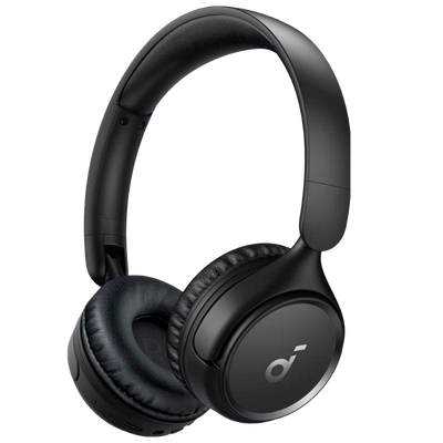 Auriculares Inalámbricos Soundcore by Anker - 70 horas de reproducción - Diseño Plegable - Carga rápida - Personalización via la app Soundcore - Color negro