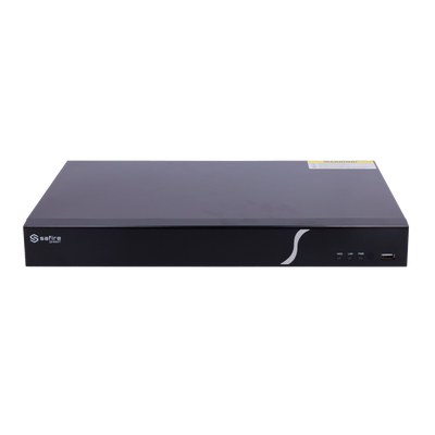 Safire Smart - Videoregistratore NVR per telecamere IP gamma A1 - 32CH video / Compressione H.265+ - Risoluzione fino a 8Mpx / Larghezza di banda 192Mbps - Uscita HDMI 4K e VGA / 2HDDs - Riconoscimento facciale / Ricerca intelligente