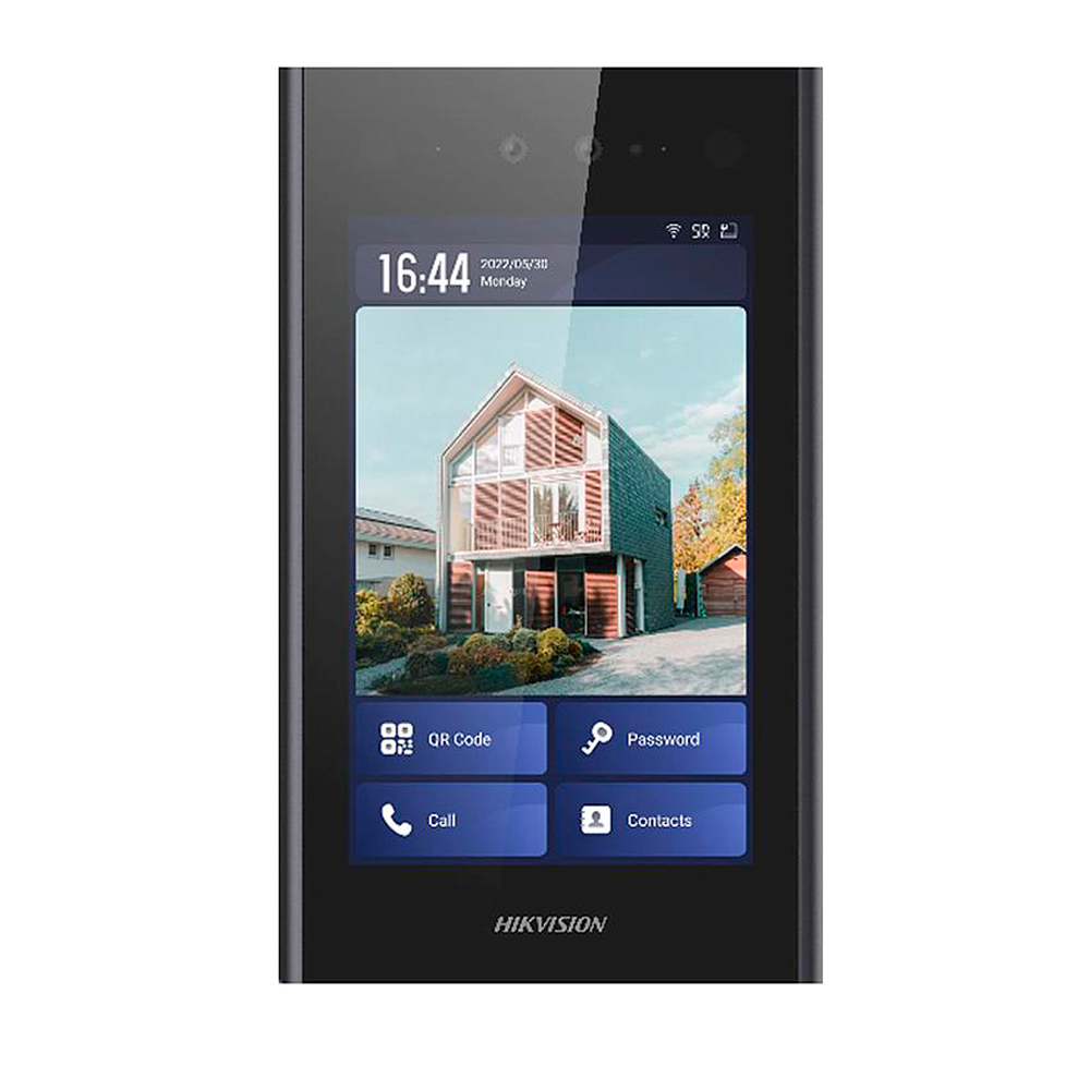 Videoportero IP Android para apartamentos - Cámara 2 Mpx | Audio bidireccional - Facial, tarjeta MF, QR y PIN | 2 relés - App móvil a través de monitor - Pantalla IPS 8" táctil | 500 apartamentos - Montaje en superficie o encastrado | IP65