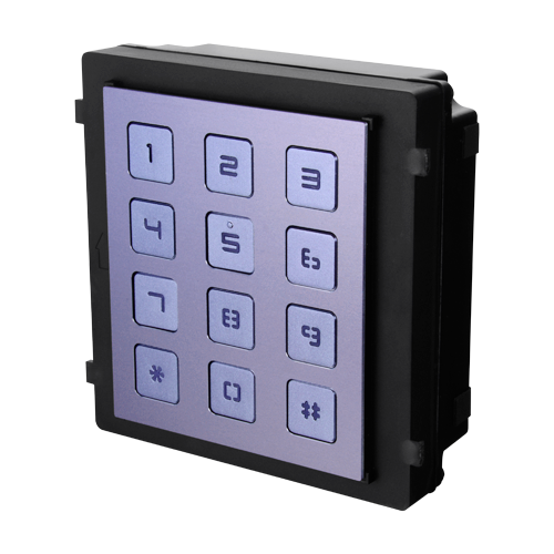 Safire extension module - Call of several monitors - Access opening with code - LED keypad lighting - Suitable for outdoor IP65 - Modular mounting