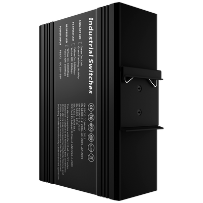 Switch PoE White Label - Montaggio su guida DIN - 8 Porte Gigabit + 4 SFP Gigabit - 90W porte 1 e 2 / 30W porta 3-8 / Massimo 240W - IEEE802.3af/at/bt | PoE/PoE+/Hi-PoE - VLAN/STP/RSTP/MSTP/ERPS/SNMP/ACL - Static LAG/IGMP Snooping/DHCP Snoop/802.1x
